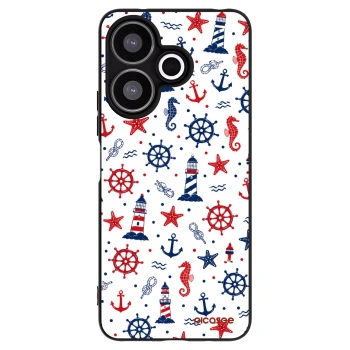 Picasee Μαύρη θήκη σιλικόνης για Xiaomi Redmi 13 4G - Sailor Vibes