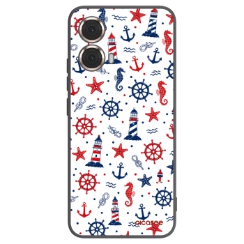 Picasee Μαύρη θήκη σιλικόνης για Motorola Moto G85 - Sailor Vibes