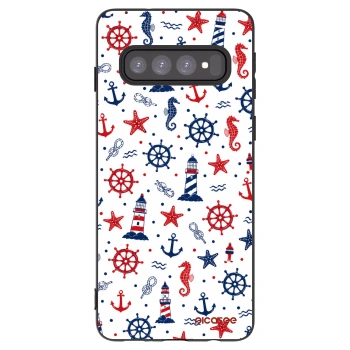 Picasee Μαύρη θήκη σιλικόνης για Samsung Galaxy S10 G973 - Sailor Vibes
