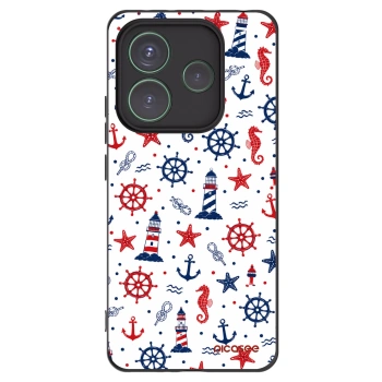 Picasee Μαύρη θήκη σιλικόνης για Xiaomi Redmi Note 14 5G - Sailor Vibes