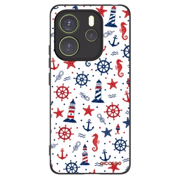 Picasee Μαύρη θήκη σιλικόνης για Xiaomi Redmi Note 14 4G - Sailor Vibes