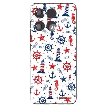 Picasee Μαύρη θήκη σιλικόνης για Motorola Edge 60 5G - Sailor Vibes