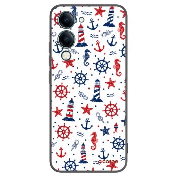 Picasee Μαύρη θήκη σιλικόνης για Vivo Y29s 5G - Sailor Vibes