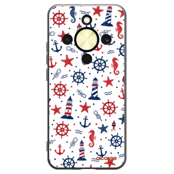 Picasee Μαύρη θήκη σιλικόνης για Honor Magic8 Lite 5G - Sailor Vibes