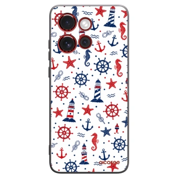 Picasee Μαύρη θήκη σιλικόνης για Motorola Edge 60 Neo 5G - Sailor Vibes