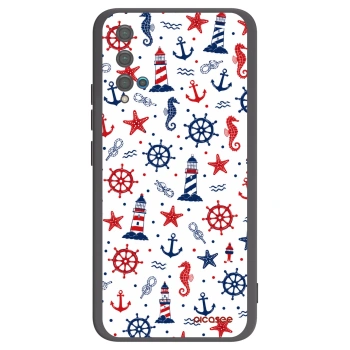 Picasee Μαύρη θήκη σιλικόνης για Huawei Nova 5T - Sailor Vibes