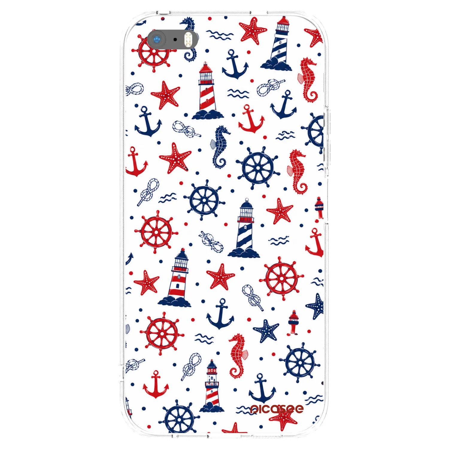 Picasee διαφανής θήκη σιλικόνης Apple iPhone 5/5S/SE - Sailor Vibes