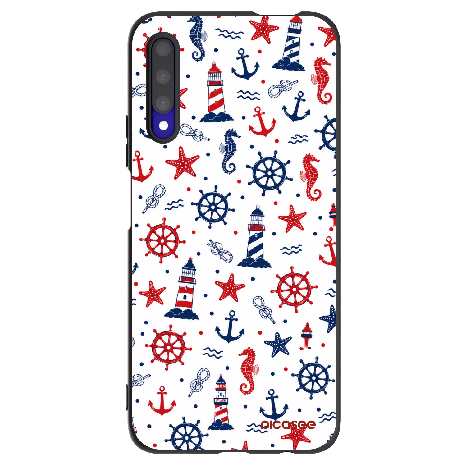Picasee Μαύρη θήκη σιλικόνης για Honor 9X Pro - Sailor Vibes
