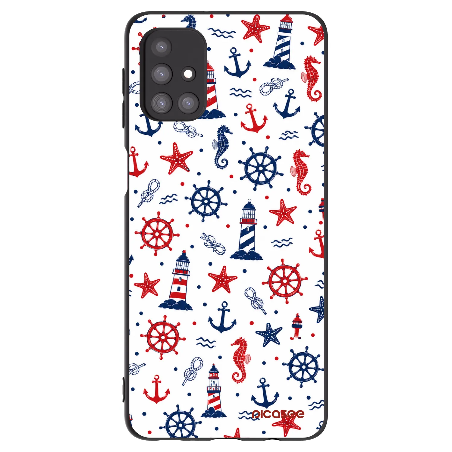 Picasee Μαύρη θήκη σιλικόνης για Samsung Galaxy M31s - Sailor Vibes