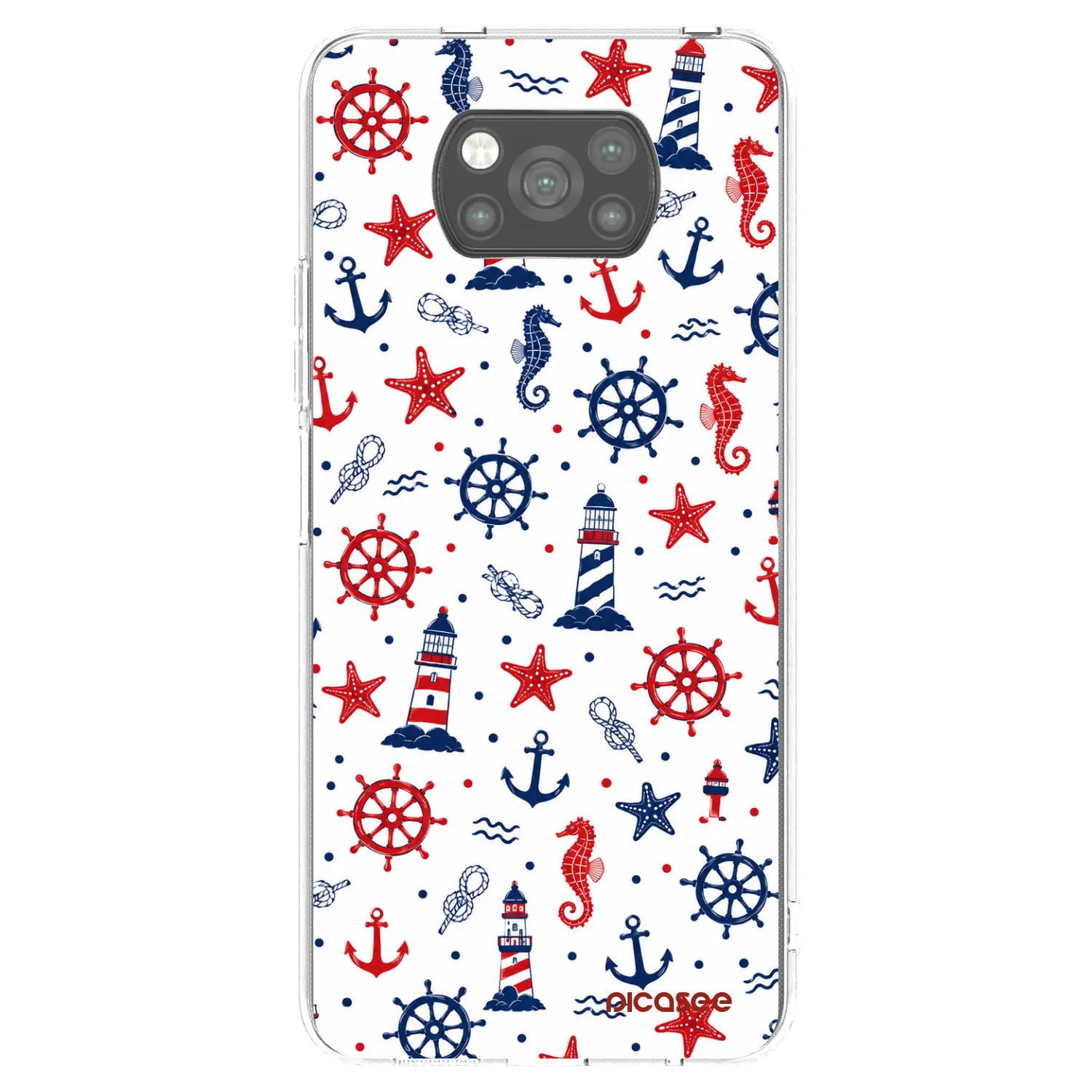 Picasee Μαύρη θήκη σιλικόνης για Xiaomi Poco X3 - Sailor Vibes