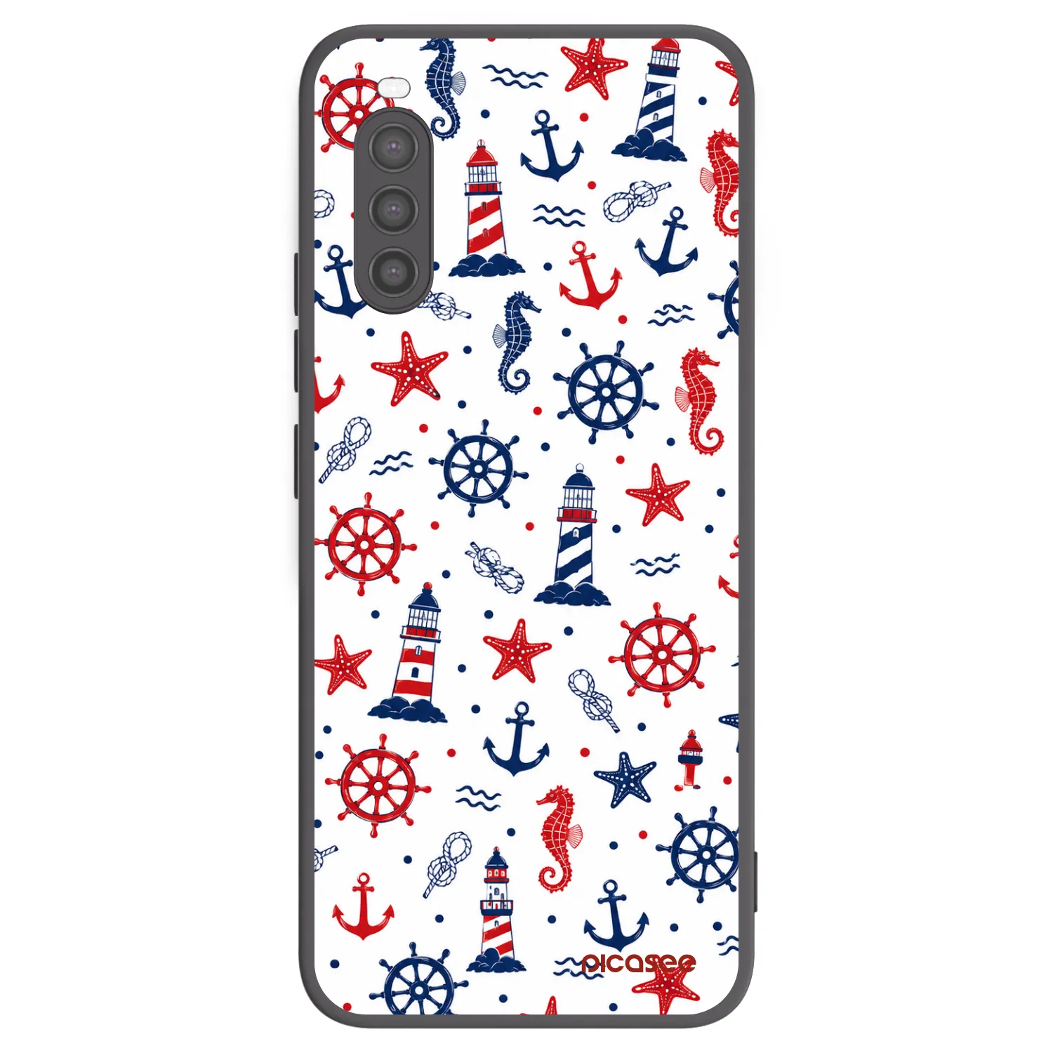 Picasee Μαύρη θήκη σιλικόνης για Sony Xperia 10 II - Sailor Vibes