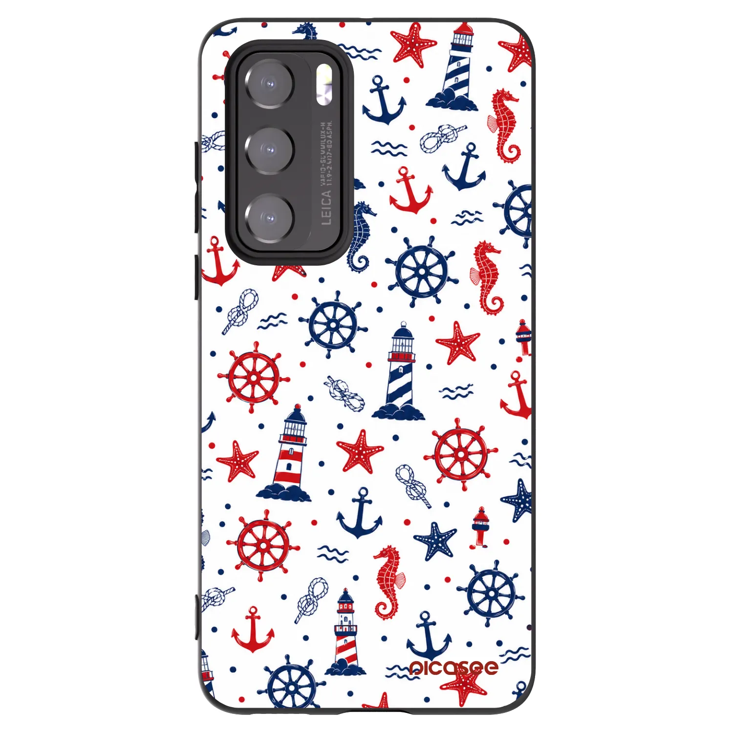 Picasee Μαύρη θήκη σιλικόνης για Huawei P40 - Sailor Vibes