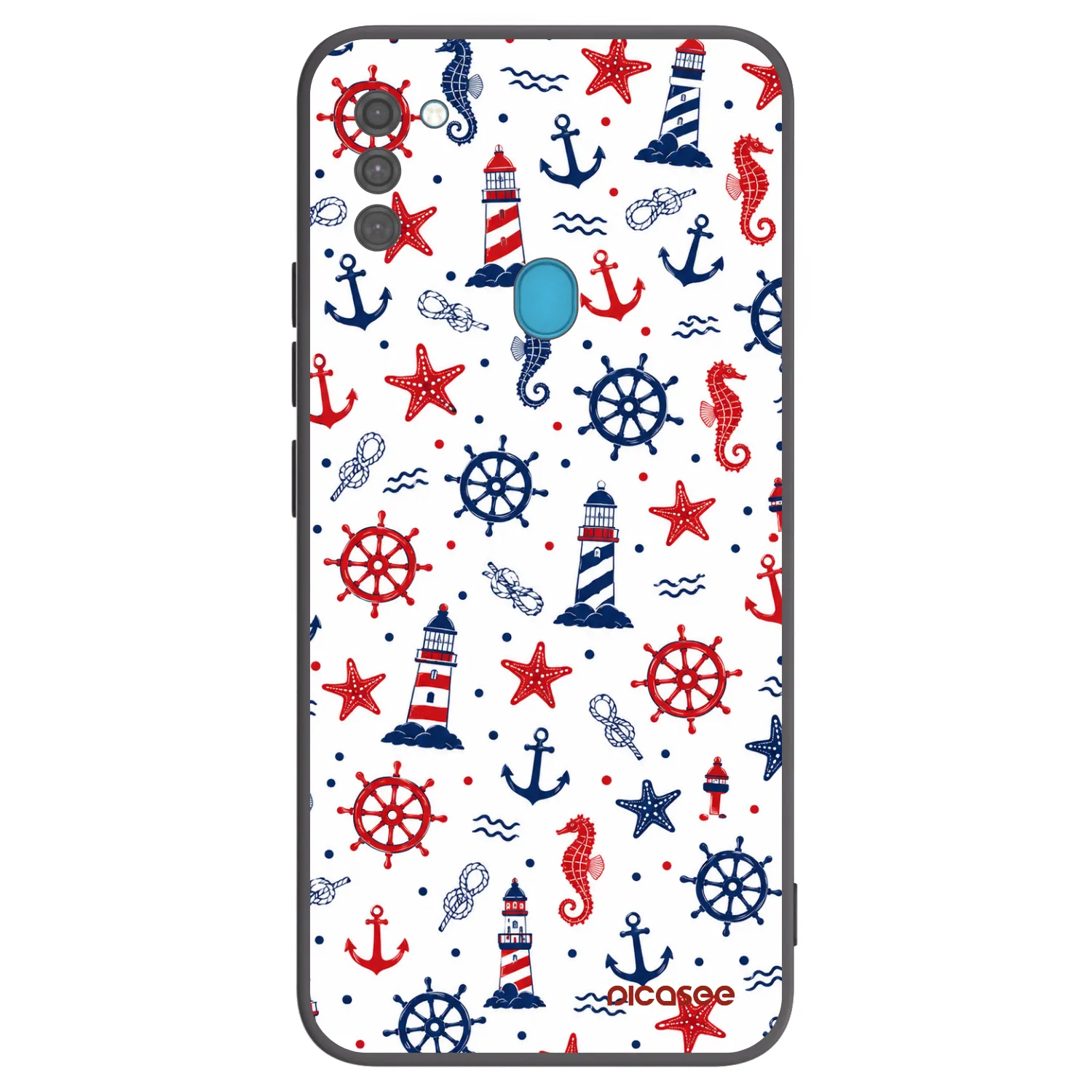 Picasee Μαύρη θήκη σιλικόνης για Samsung Galaxy M11 - Sailor Vibes
