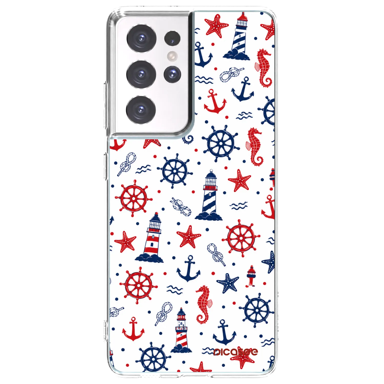 Picasee διαφανής θήκη σιλικόνης Samsung Galaxy S21 Ultra 5G G998B - Sailor Vibes