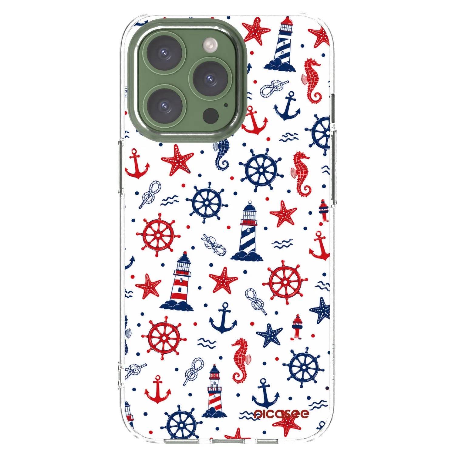 Picasee διαφανής θήκη σιλικόνης Apple iPhone 13 Pro - Sailor Vibes