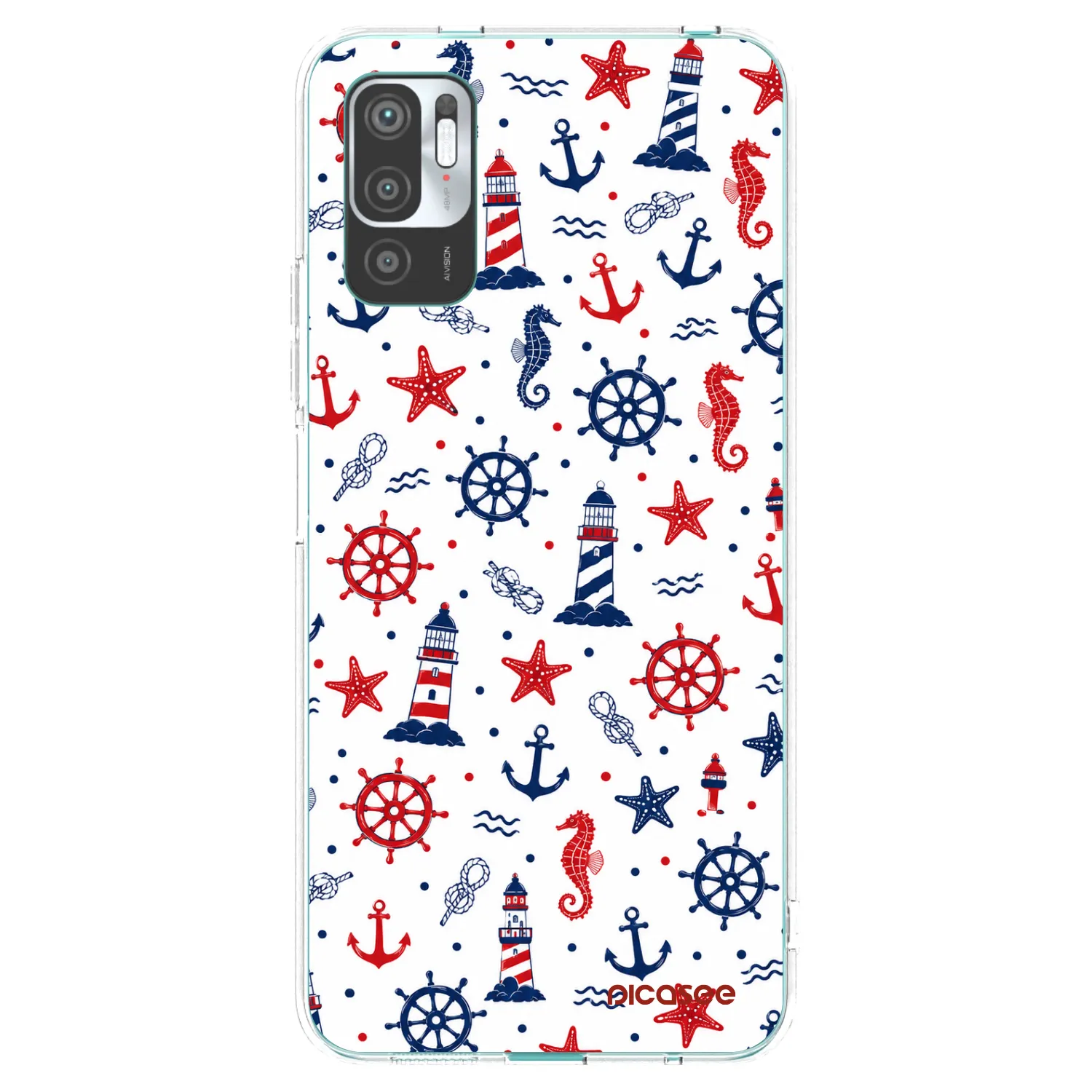 Picasee διαφανής θήκη σιλικόνης Xiaomi Redmi Note 10 5G - Sailor Vibes