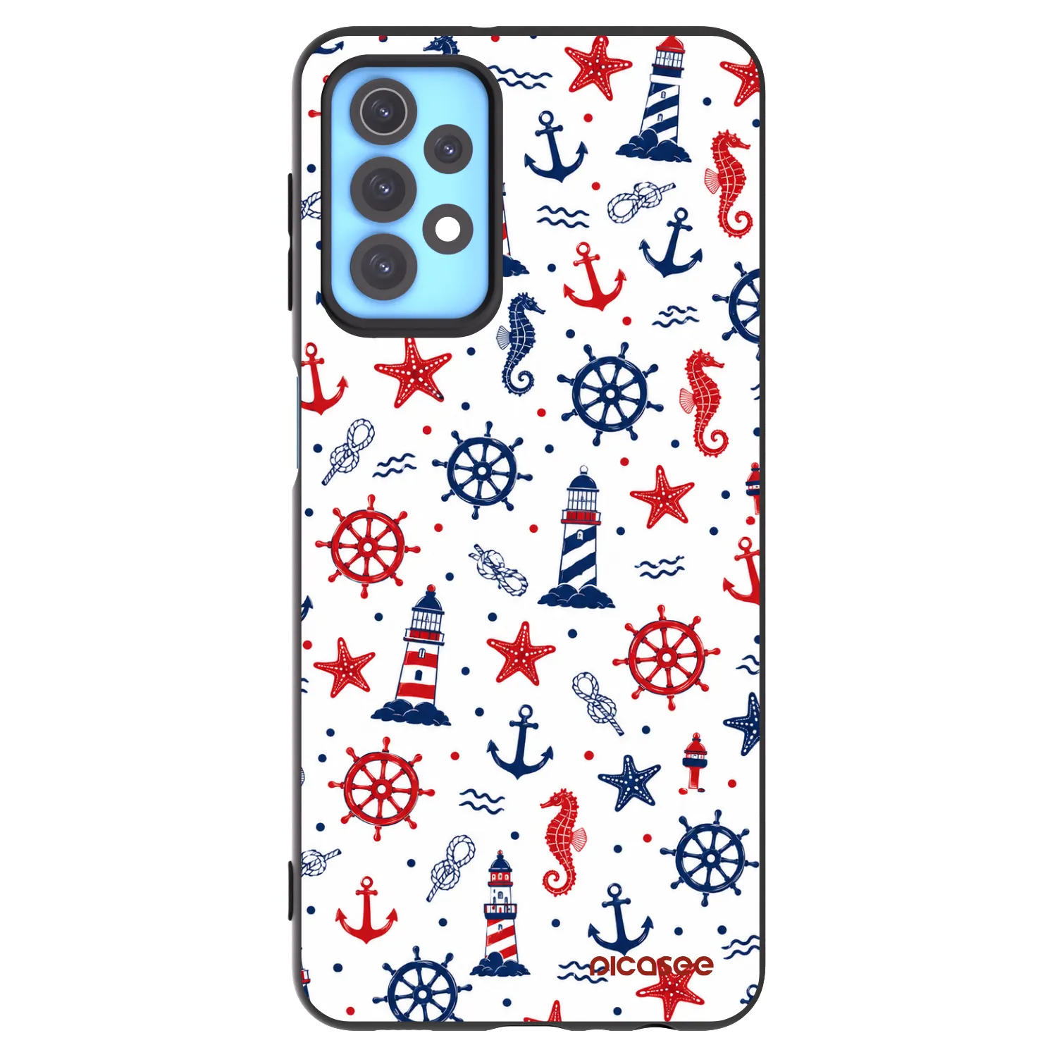 Picasee Μαύρη θήκη σιλικόνης για Samsung Galaxy A32 4G SM-A325F - Sailor Vibes