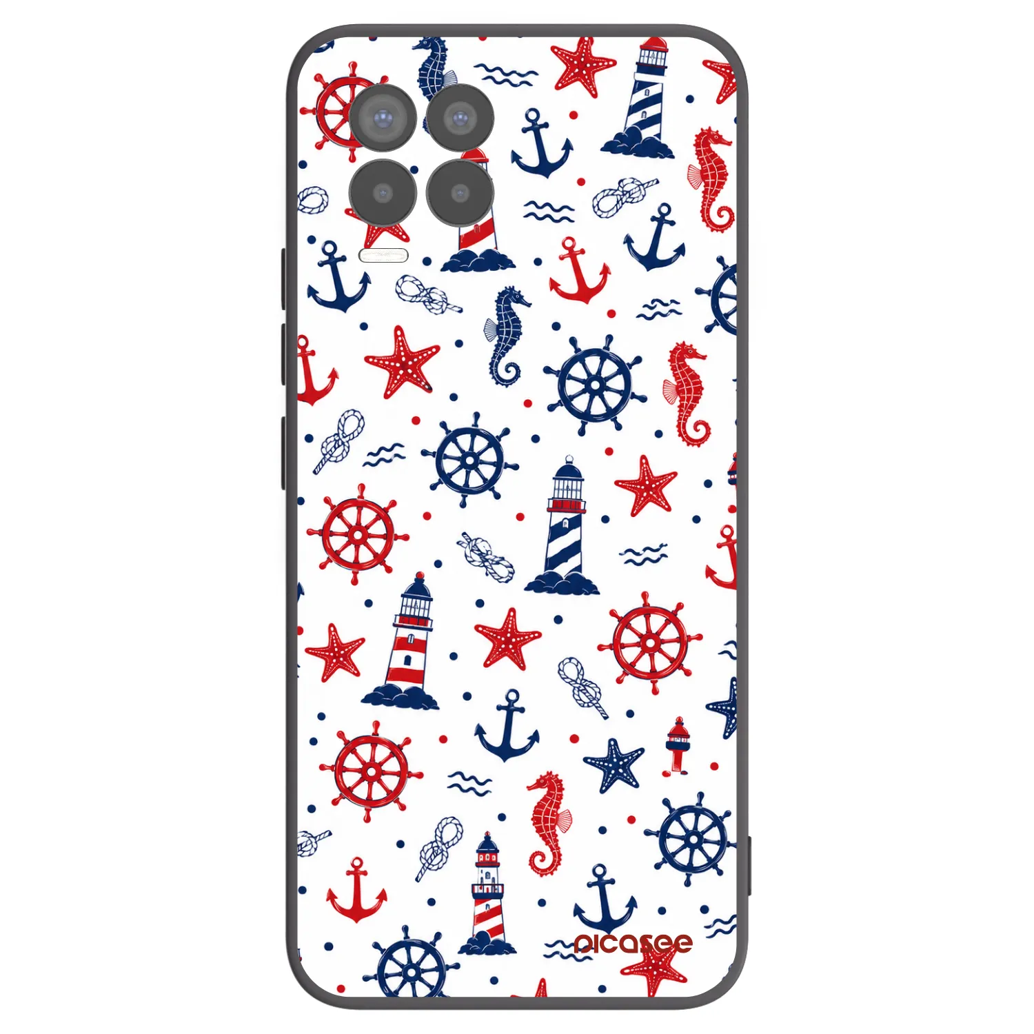 Picasee Μαύρη θήκη σιλικόνης για Realme 8 Pro - Sailor Vibes