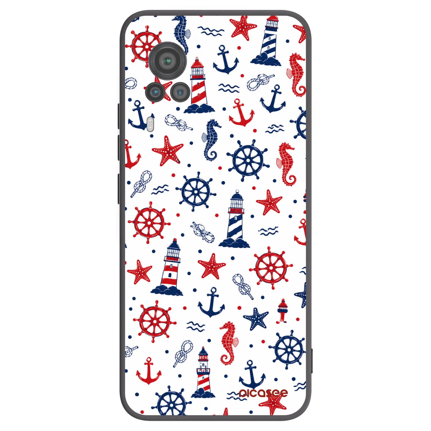 Picasee Μαύρη θήκη σιλικόνης για Vivo X60 Pro 5G - Sailor Vibes