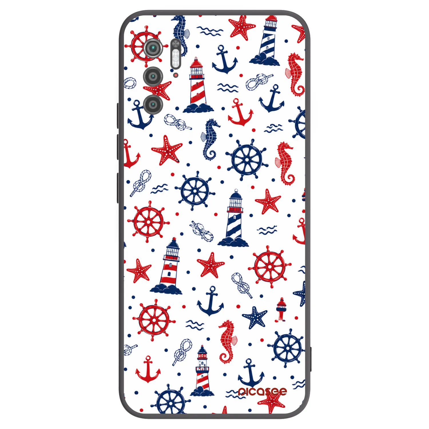 Picasee Μαύρη θήκη σιλικόνης για Xiaomi Poco M3 Pro 5G - Sailor Vibes