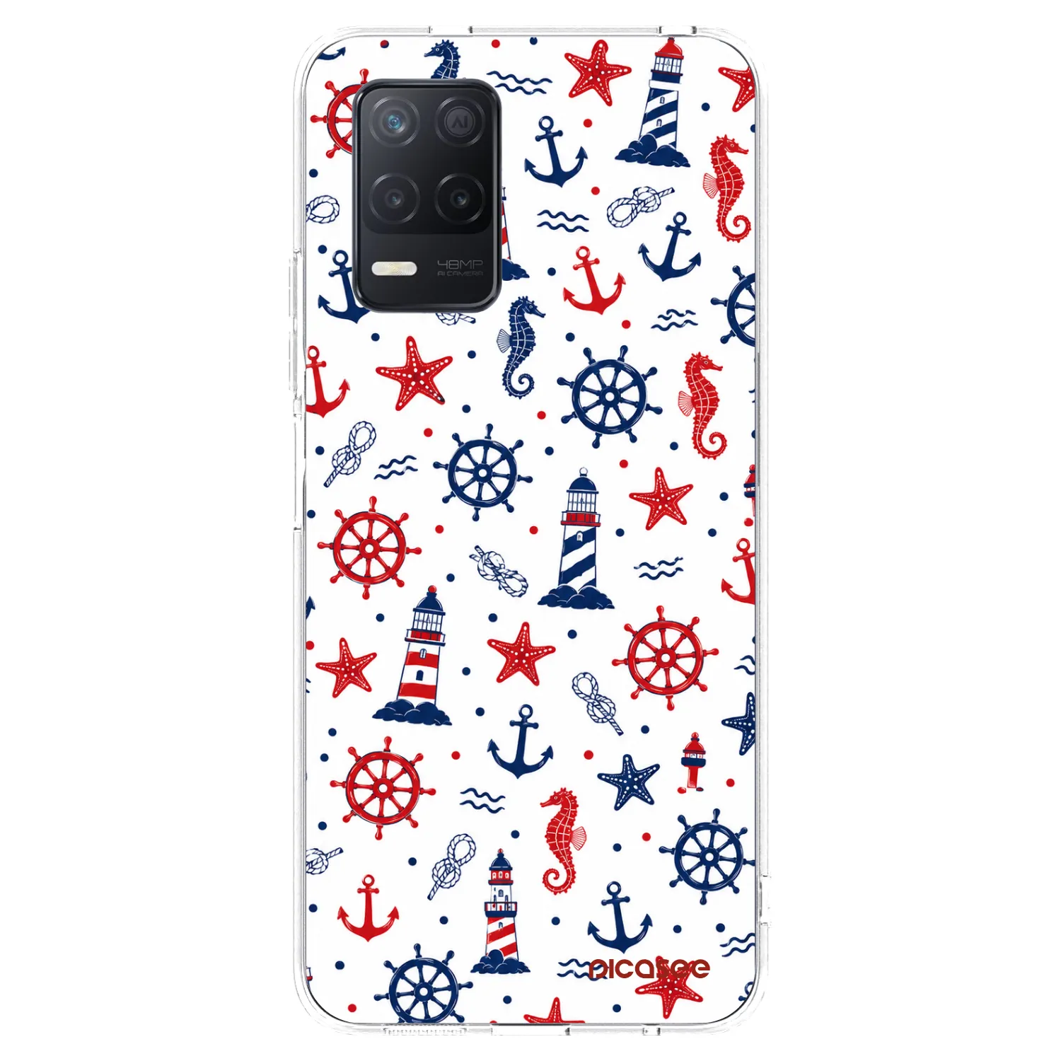 Picasee διαφανής θήκη σιλικόνης Realme 8 5G - Sailor Vibes