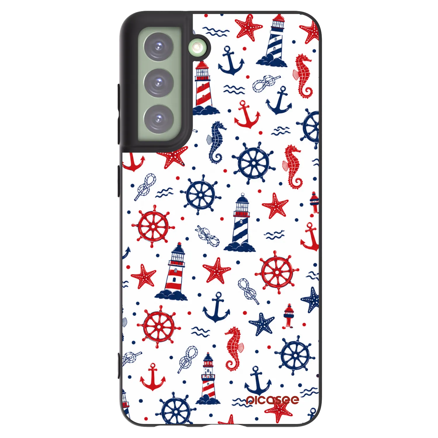 Picasee Μαύρη θήκη σιλικόνης για Samsung Galaxy S21 FE 5G - Sailor Vibes