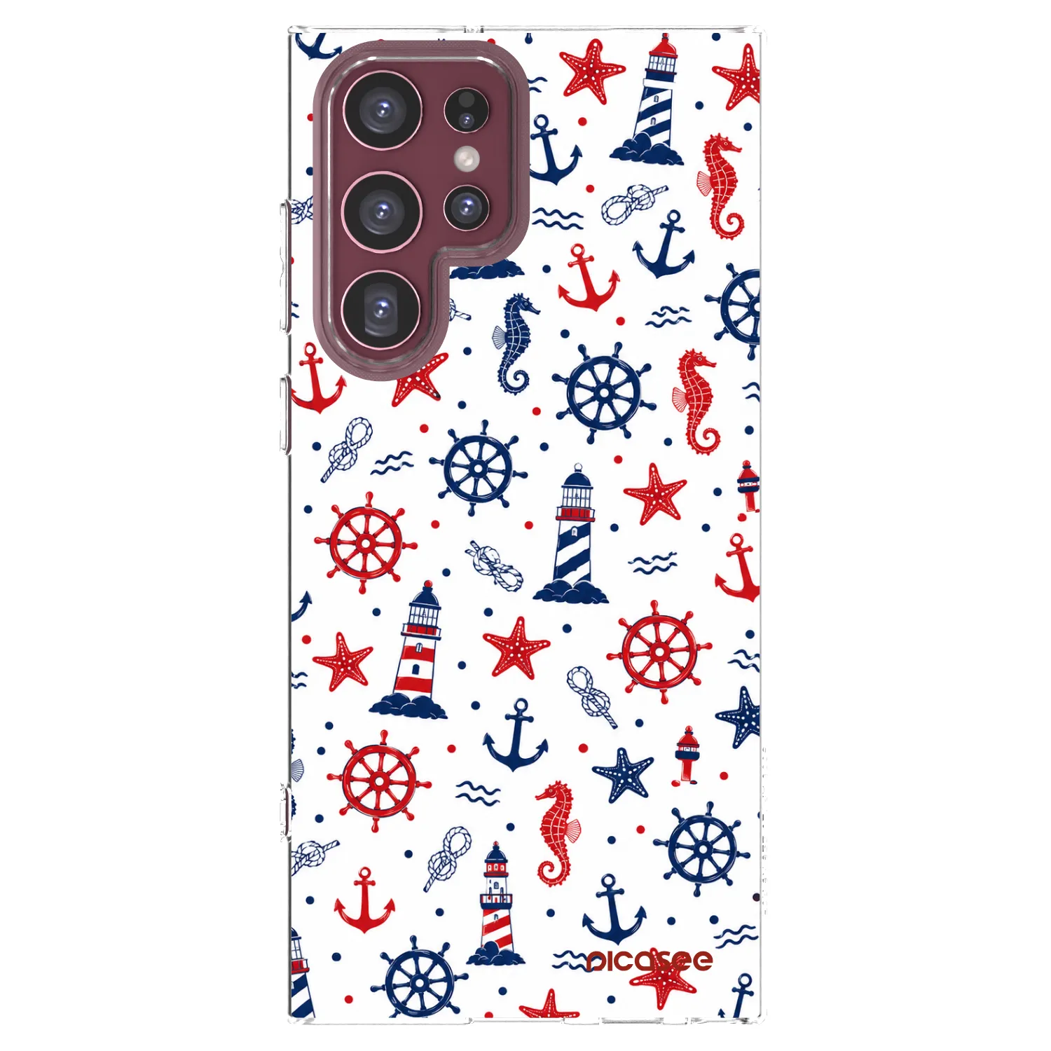 Picasee διαφανής θήκη σιλικόνης Samsung Galaxy S22 Ultra 5G - Sailor Vibes