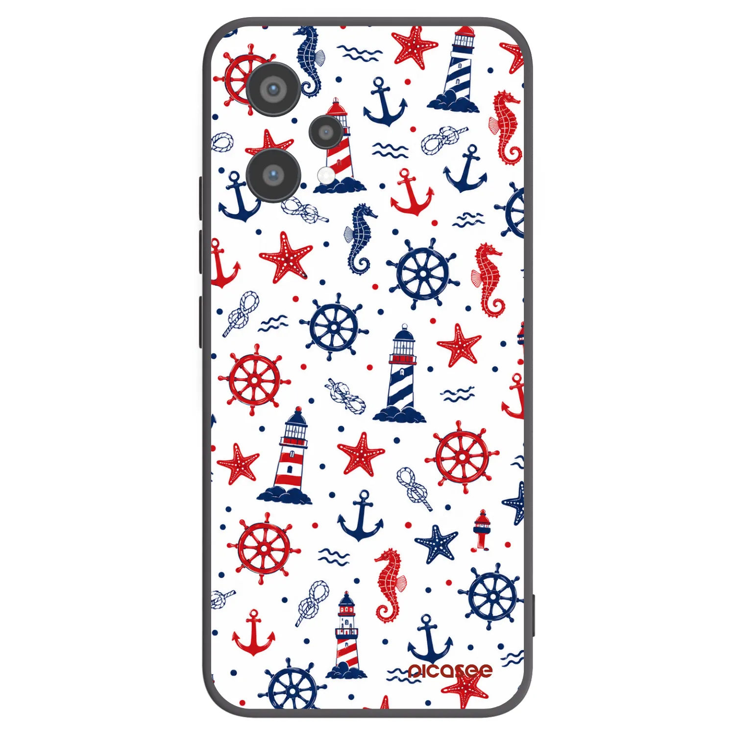 Picasee Μαύρη θήκη σιλικόνης για Realme 9 Pro 5G - Sailor Vibes