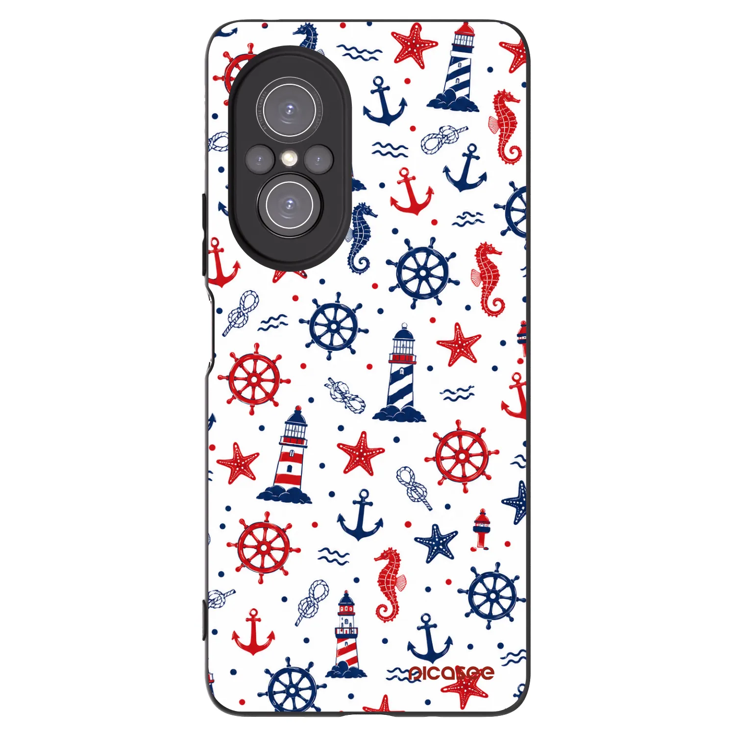 Picasee Μαύρη θήκη σιλικόνης για Huawei Nova 9 SE - Sailor Vibes