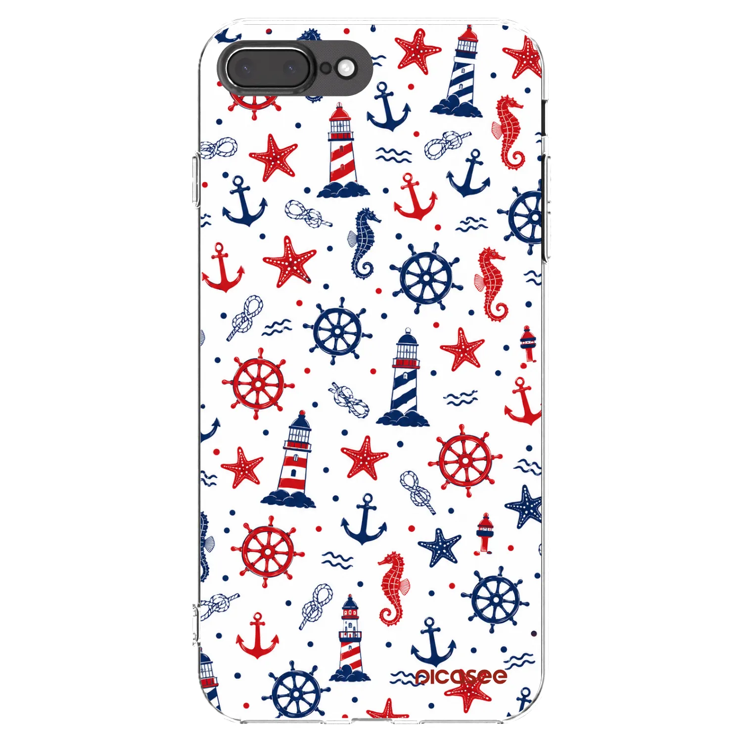 Picasee διαφανής θήκη σιλικόνης Apple iPhone 8 Plus - Sailor Vibes