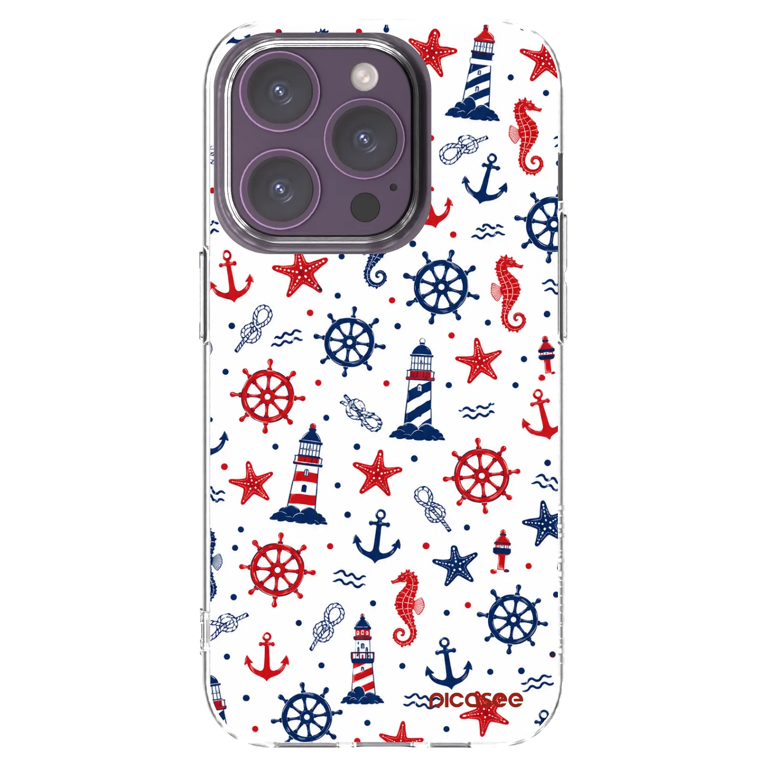 Picasee διαφανής θήκη σιλικόνης Apple iPhone 14 Pro - Sailor Vibes