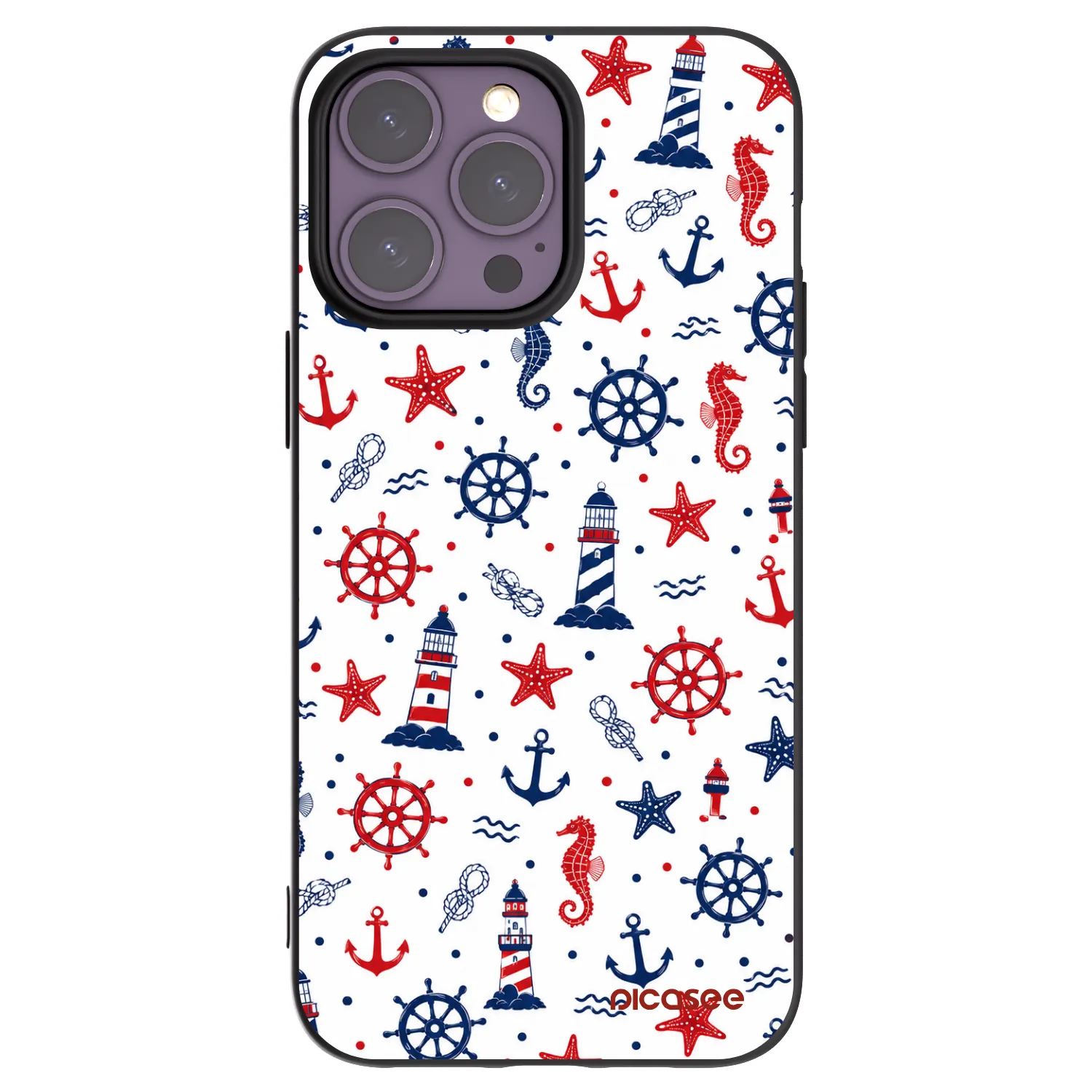 Picasee Μαύρη θήκη σιλικόνης για Apple iPhone 14 Pro Max - Sailor Vibes
