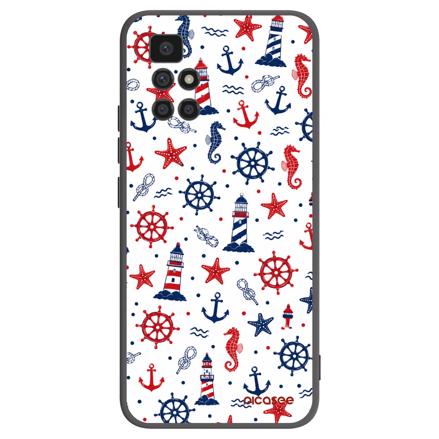 Picasee Μαύρη θήκη σιλικόνης για Xiaomi Redmi 10 (2022) - Sailor Vibes