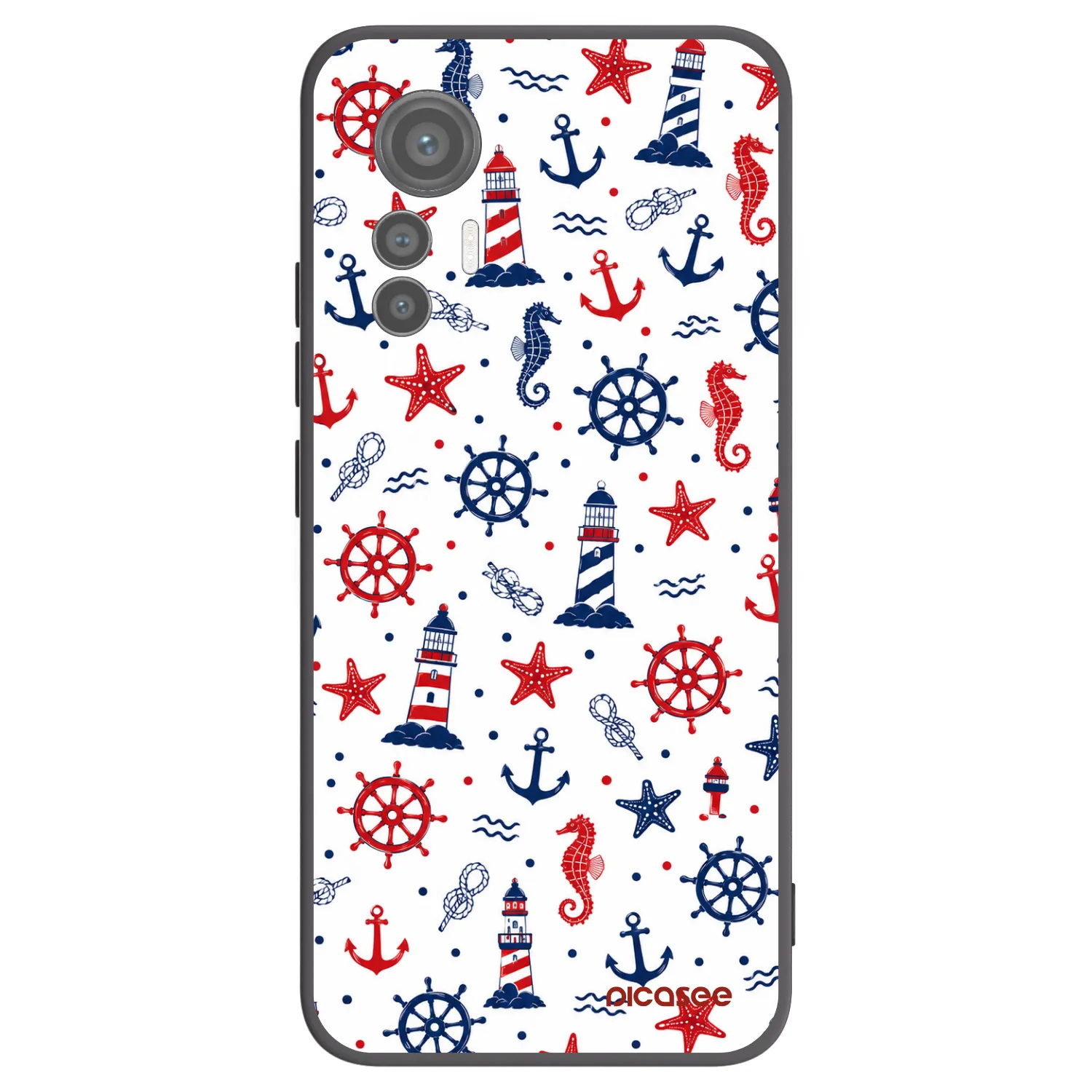 Picasee Μαύρη θήκη σιλικόνης για Xiaomi 12 Lite - Sailor Vibes