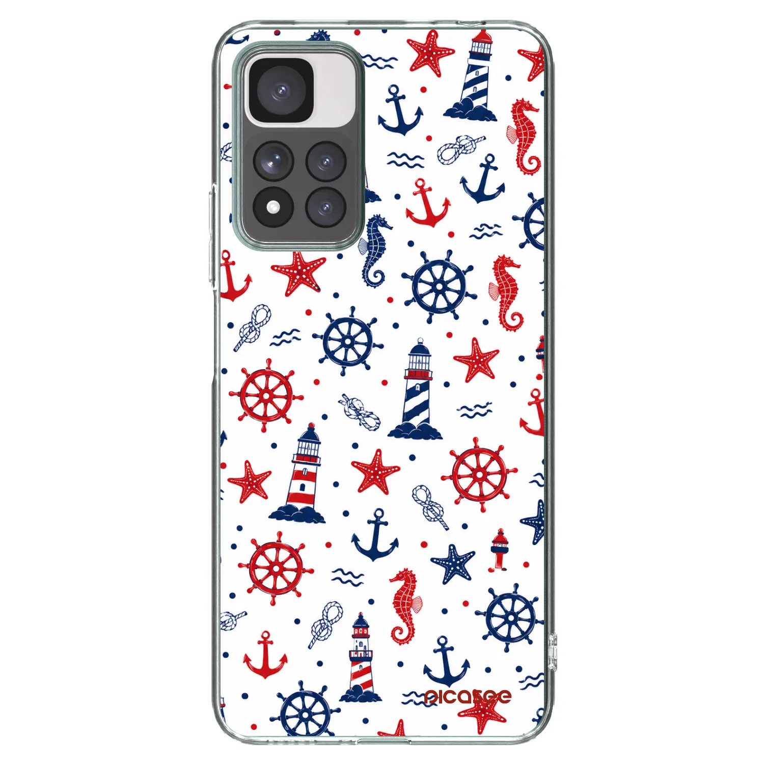 Picasee διαφανής θήκη σιλικόνης Xiaomi Redmi Note 11 Pro+ 5G - Sailor Vibes