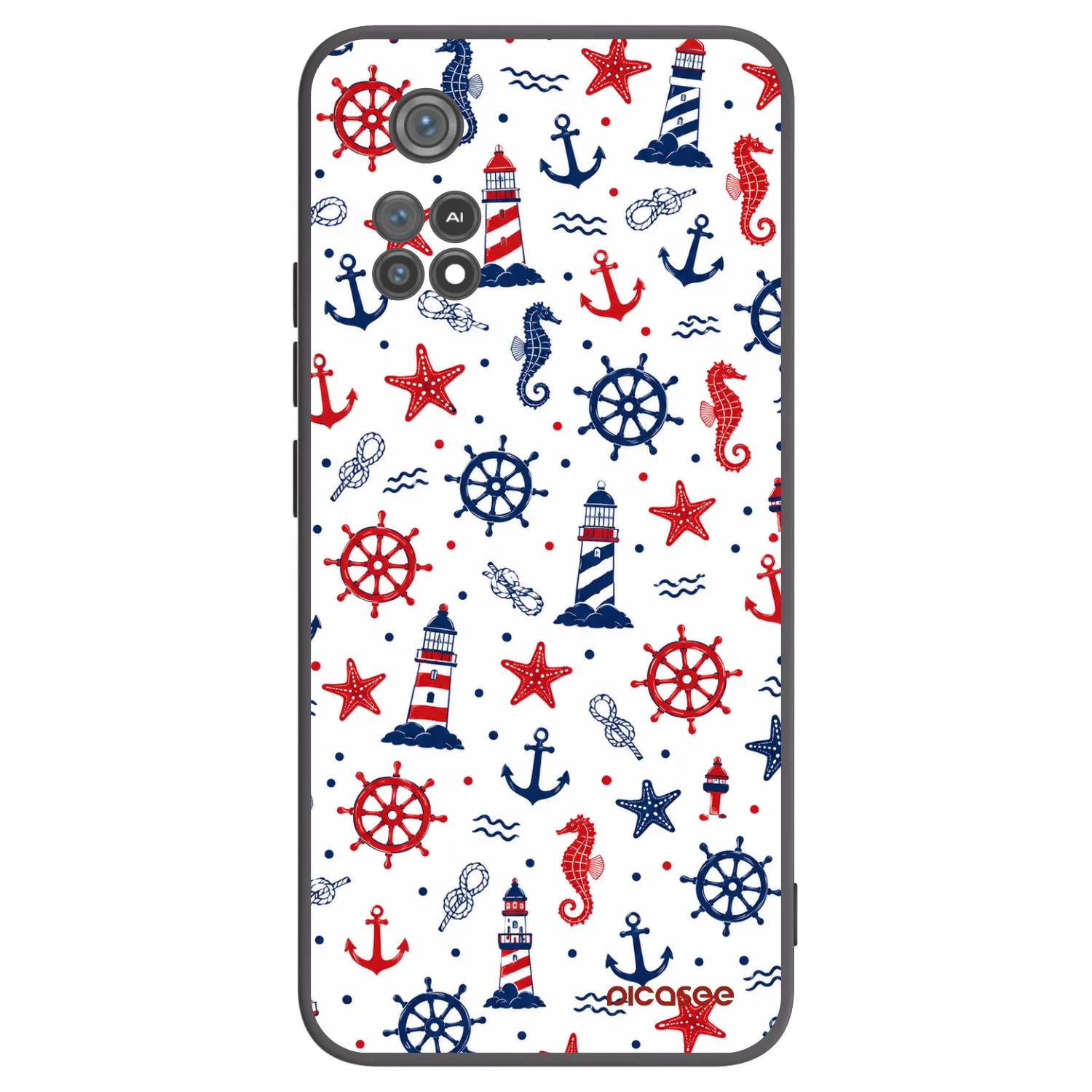 Picasee Μαύρη θήκη σιλικόνης για Xiaomi Poco M4 Pro - Sailor Vibes