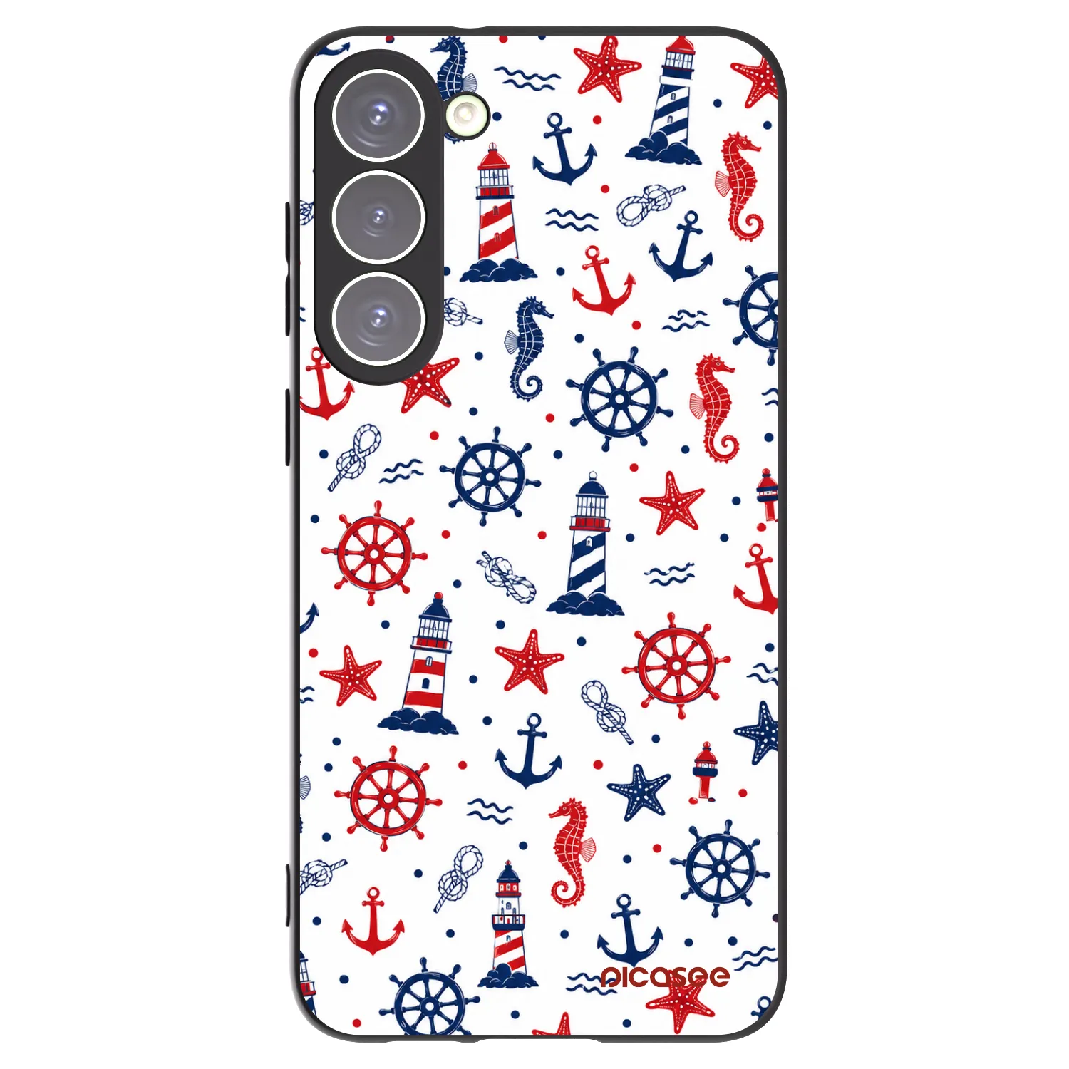 Picasee Μαύρη θήκη σιλικόνης για Samsung Galaxy S23+ 5G - Sailor Vibes