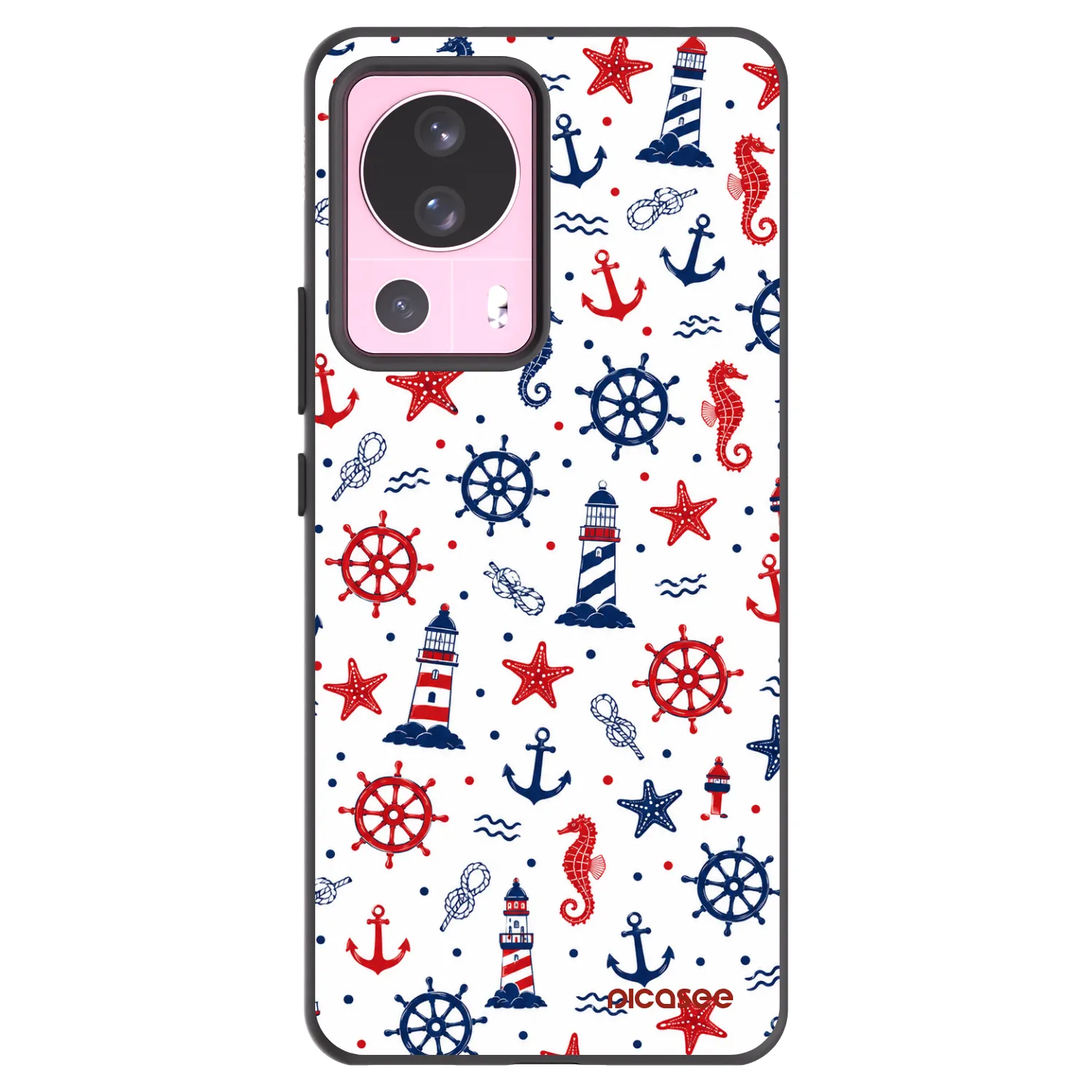 Picasee Μαύρη θήκη σιλικόνης για Xiaomi 13 Lite - Sailor Vibes