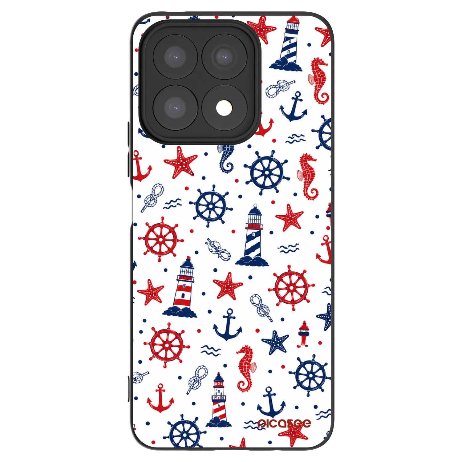 Picasee Μαύρη θήκη σιλικόνης για Honor X8a - Sailor Vibes