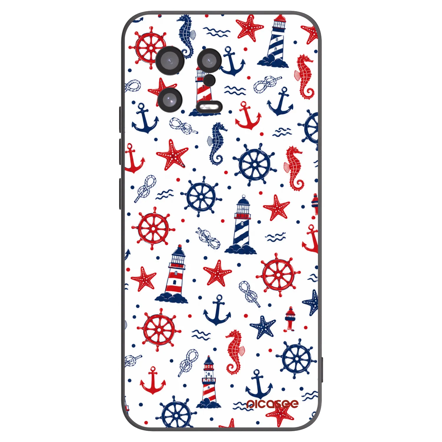 Picasee Μαύρη θήκη σιλικόνης για Xiaomi 13 - Sailor Vibes