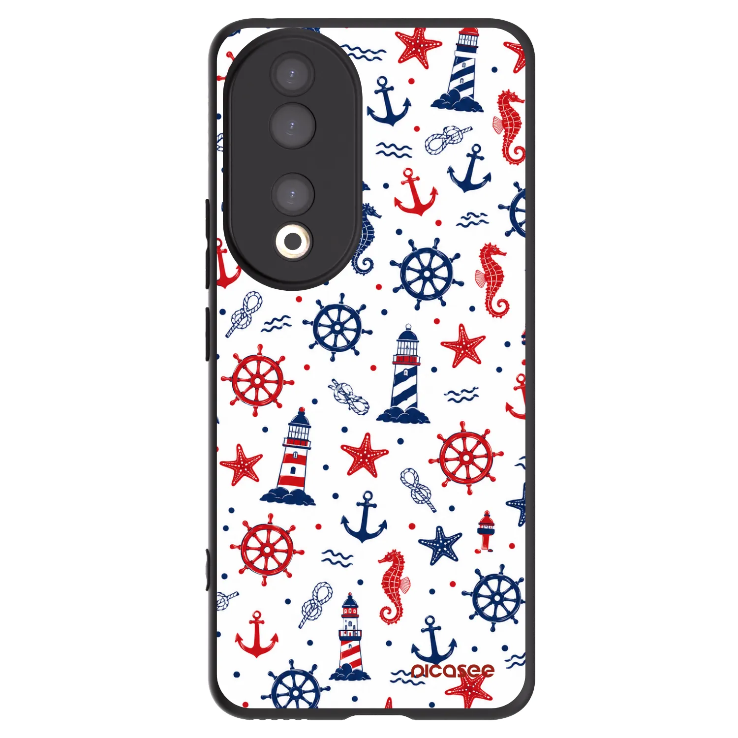 Picasee Μαύρη θήκη σιλικόνης για Honor 90 5G - Sailor Vibes