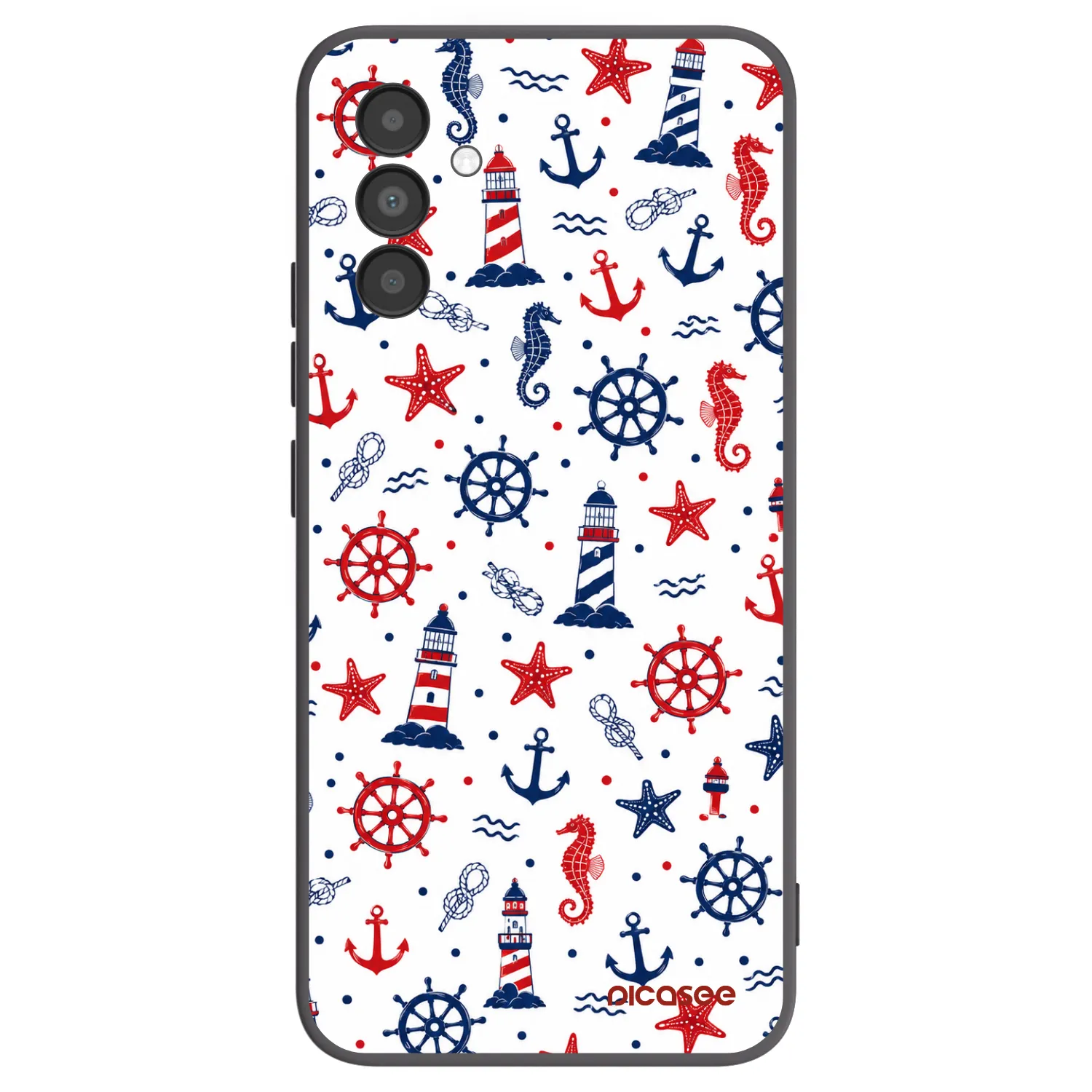 Picasee Μαύρη θήκη σιλικόνης για Samsung Galaxy A04s A047F - Sailor Vibes