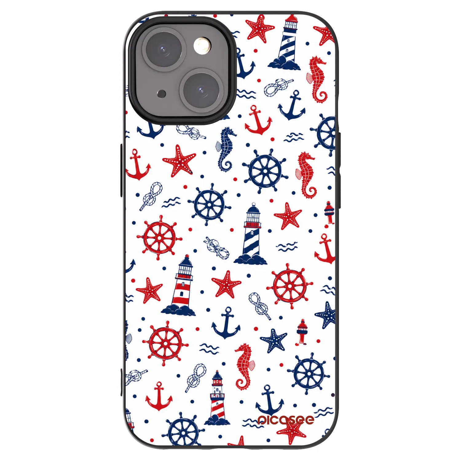 Picasee Μαύρη θήκη σιλικόνης για Apple iPhone 15 - Sailor Vibes