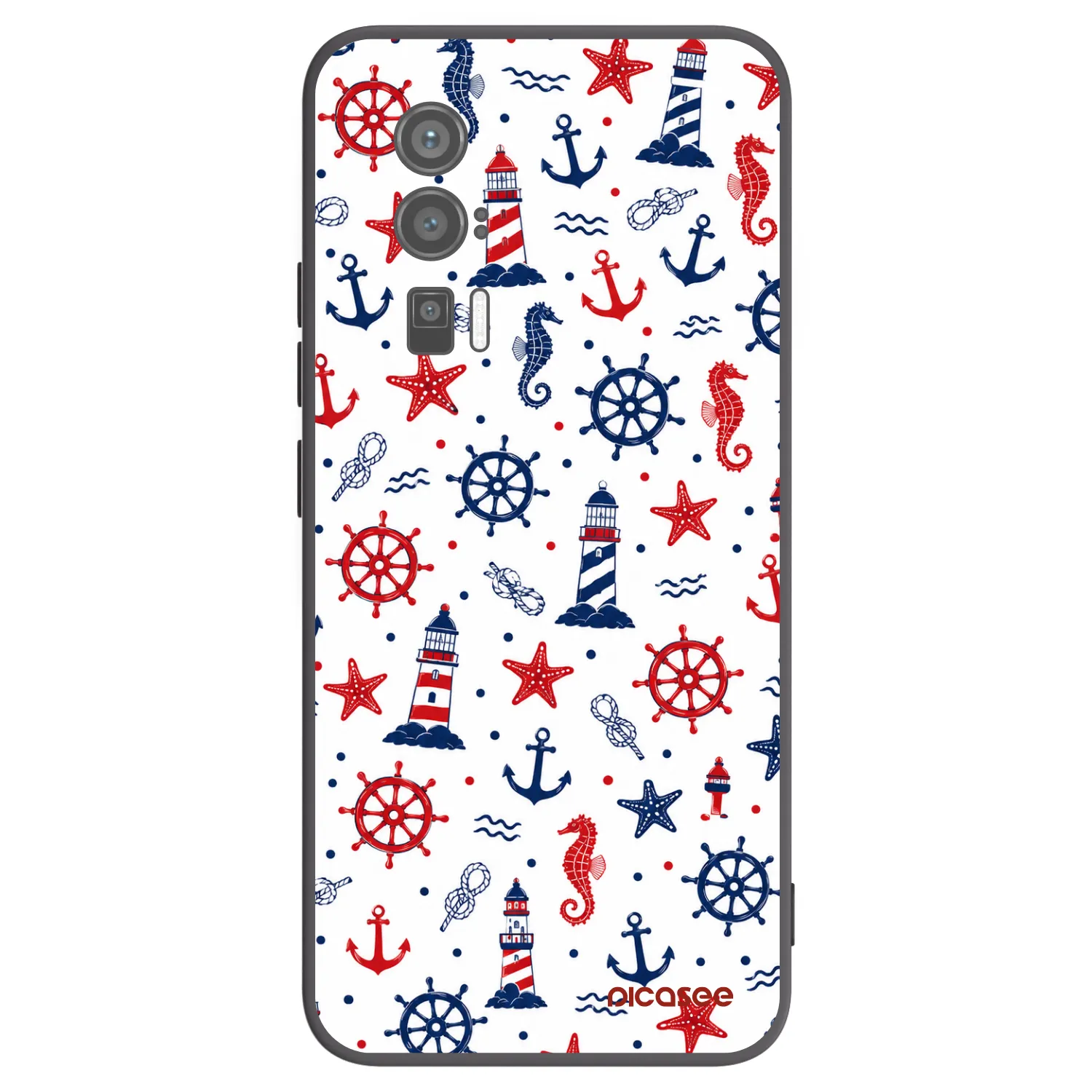 Picasee Μαύρη θήκη σιλικόνης για Xiaomi Poco F5 Pro 5G - Sailor Vibes