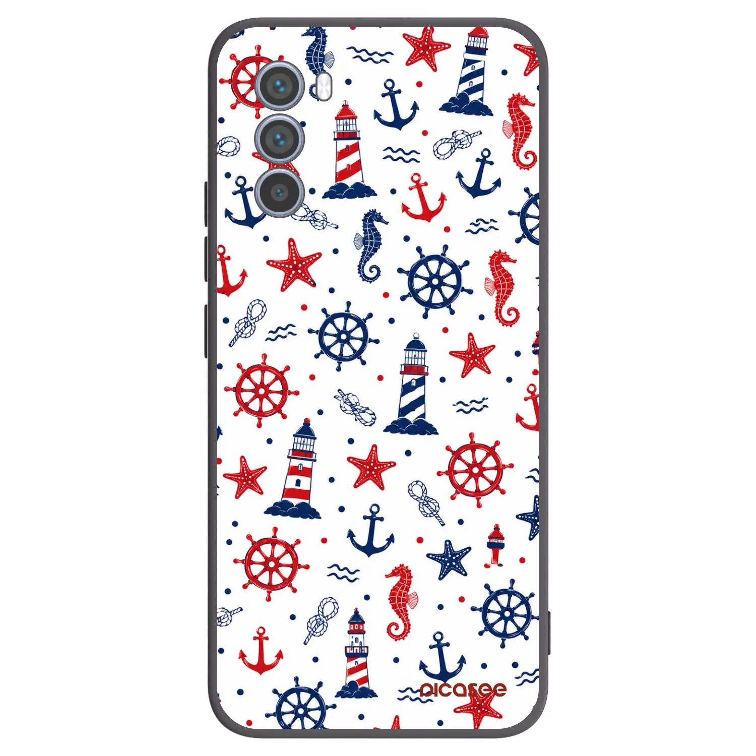 Picasee Μαύρη θήκη σιλικόνης για Motorola Moto G62 - Sailor Vibes