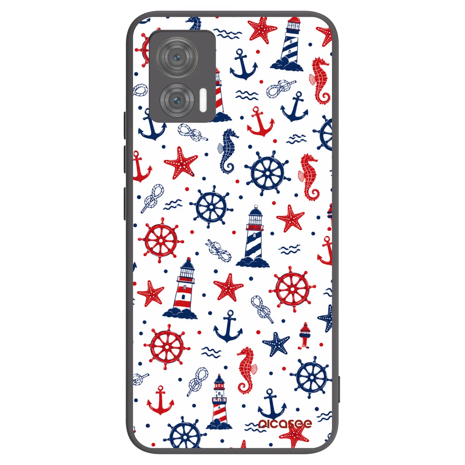 Picasee Μαύρη θήκη σιλικόνης για Motorola Edge 30 Neo - Sailor Vibes