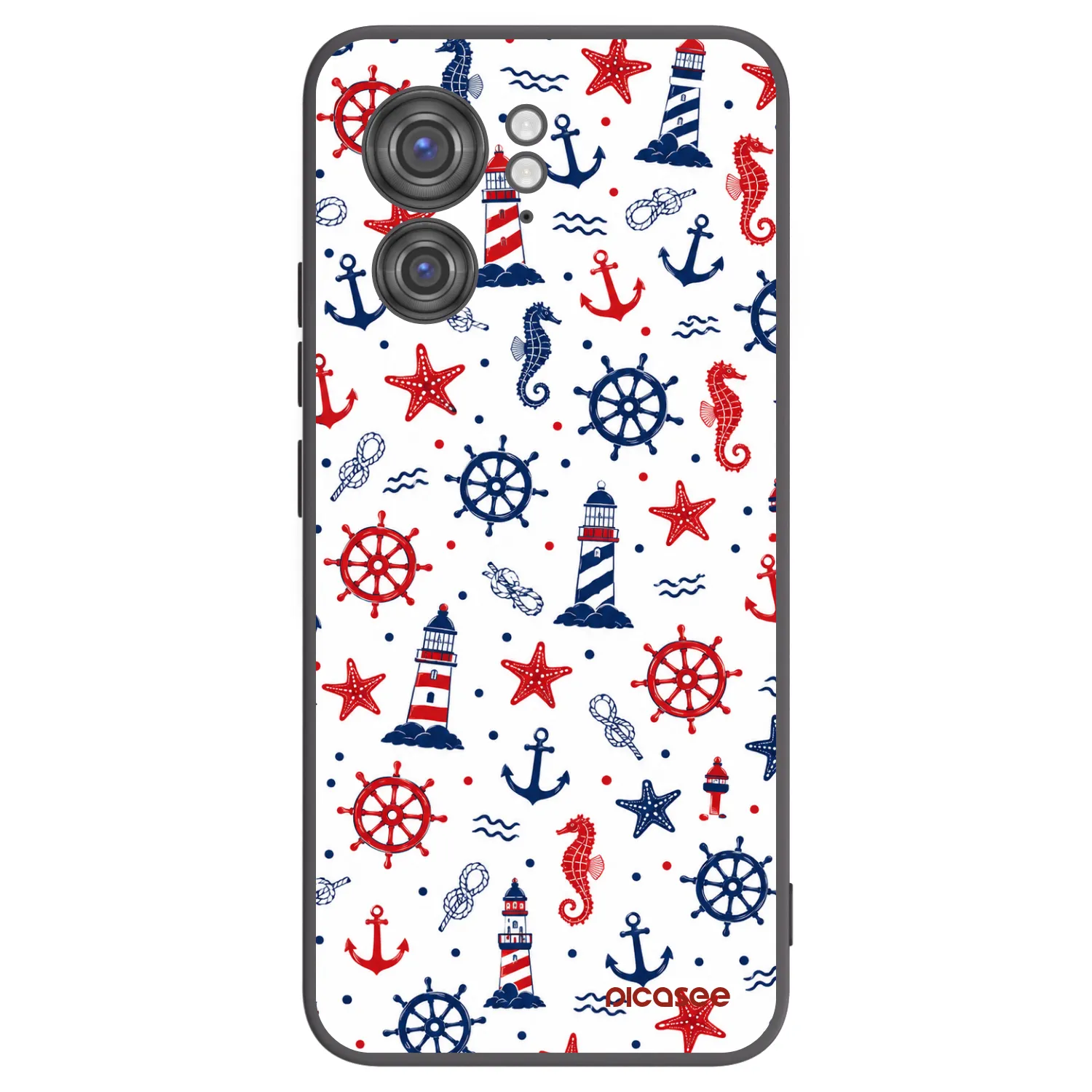 Picasee Μαύρη θήκη σιλικόνης για Motorola Edge 40 - Sailor Vibes