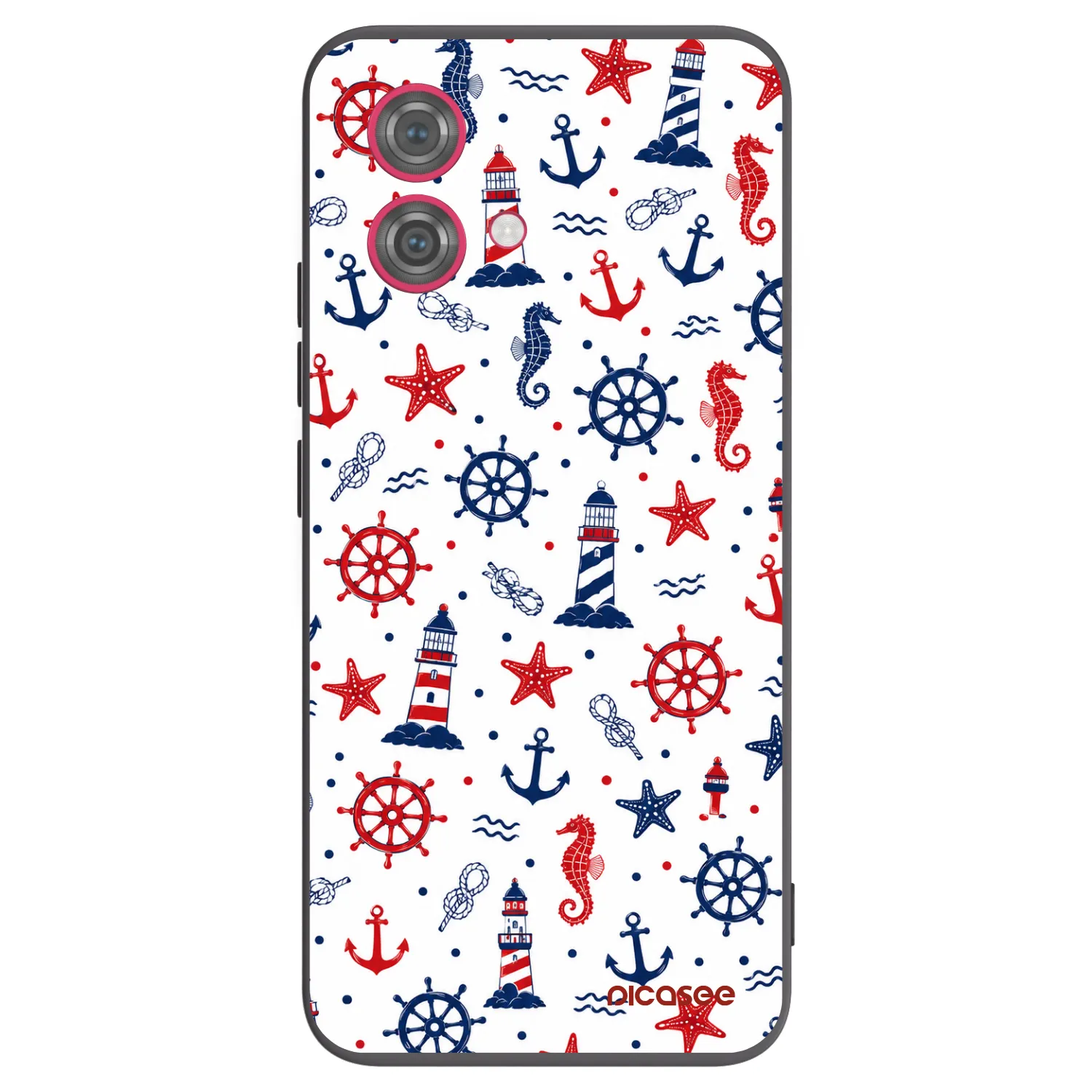 Picasee Μαύρη θήκη σιλικόνης για Motorola Moto G84 5G - Sailor Vibes