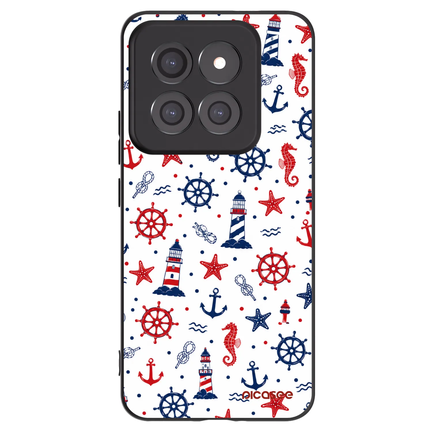 Picasee Μαύρη θήκη σιλικόνης για Xiaomi 14 Pro - Sailor Vibes
