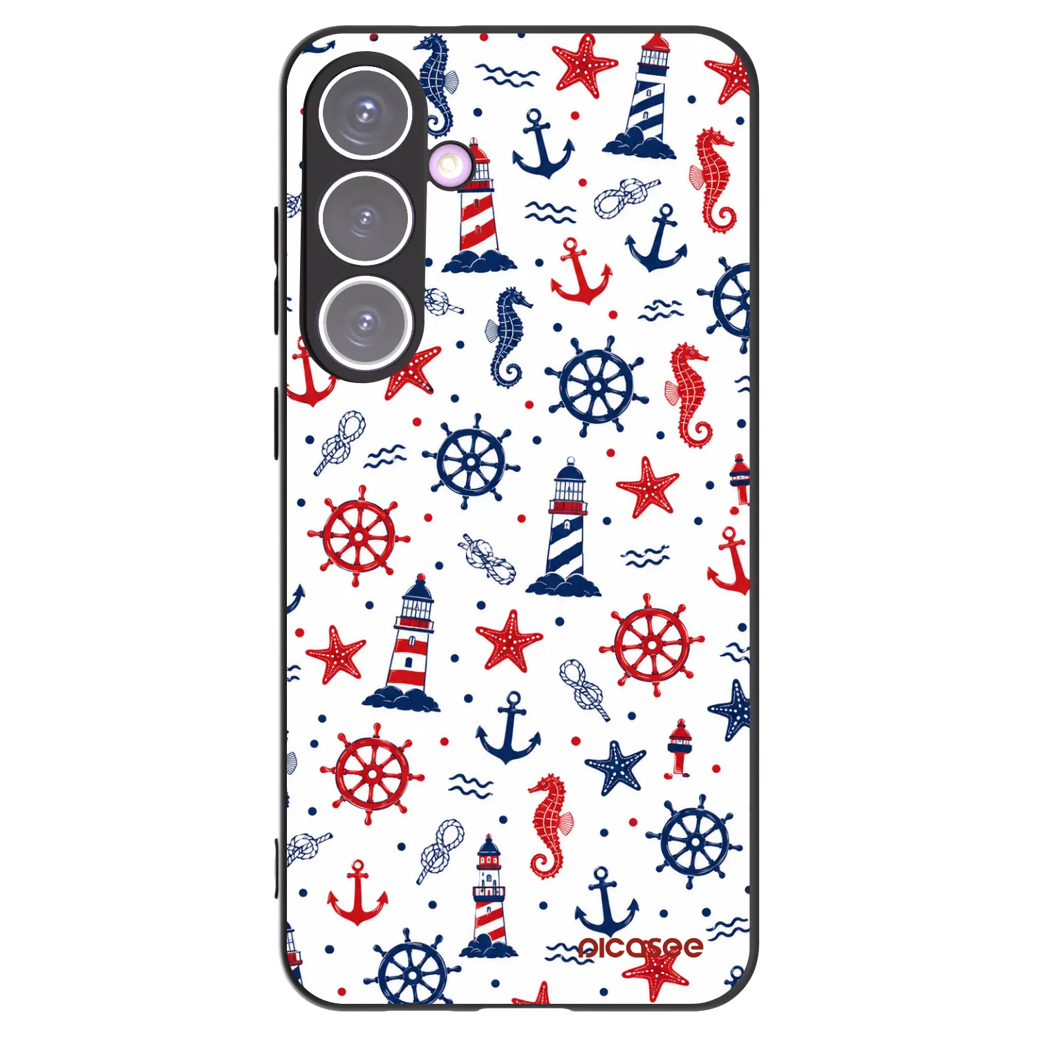 Picasee Μαύρη θήκη σιλικόνης για Samsung Galaxy S24+ S926B 5G - Sailor Vibes